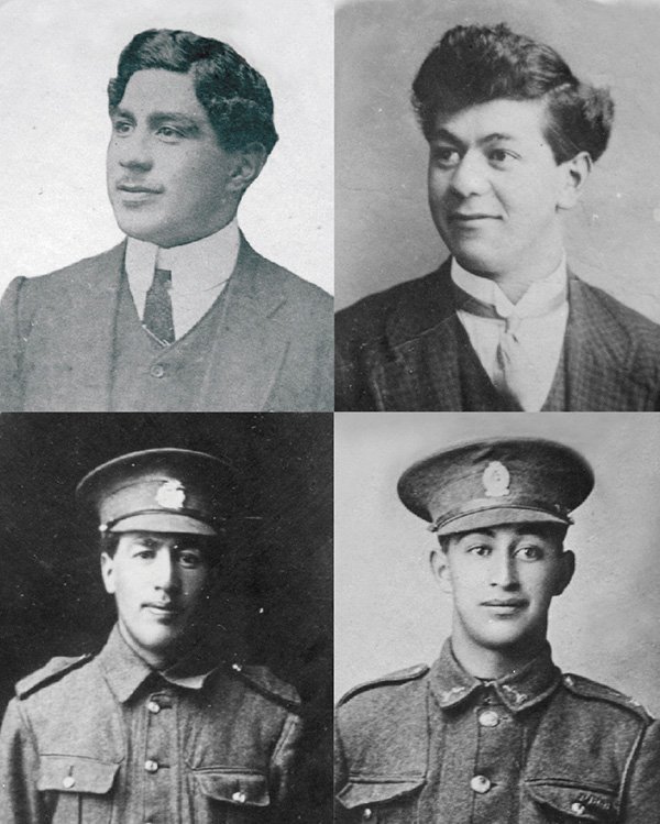 Riverton brothers (clockwise from left) David, Harry, William and Joseph Hunter were four out of...
