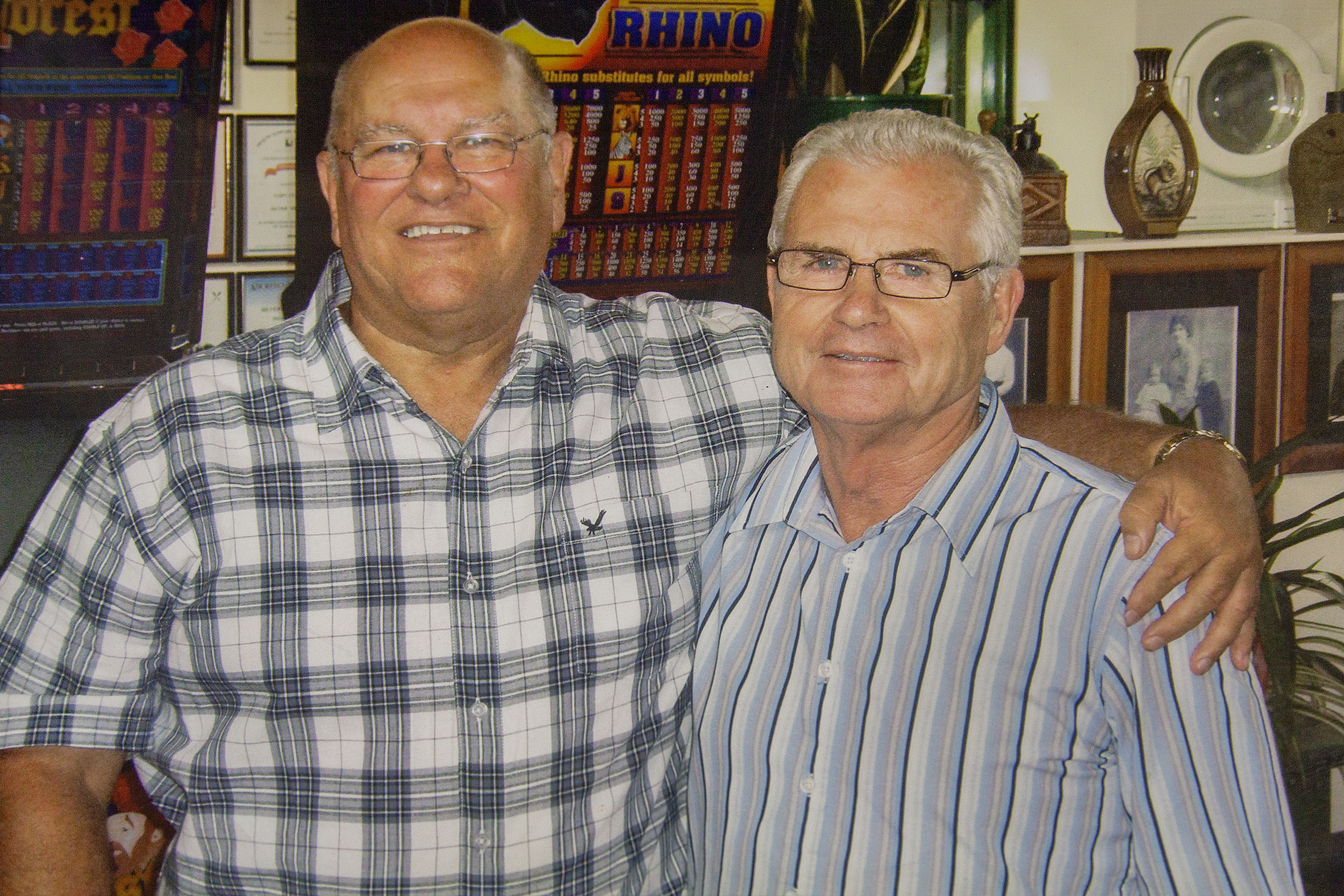 Frank Endacott and Gary Clarke. Photo: Supplied