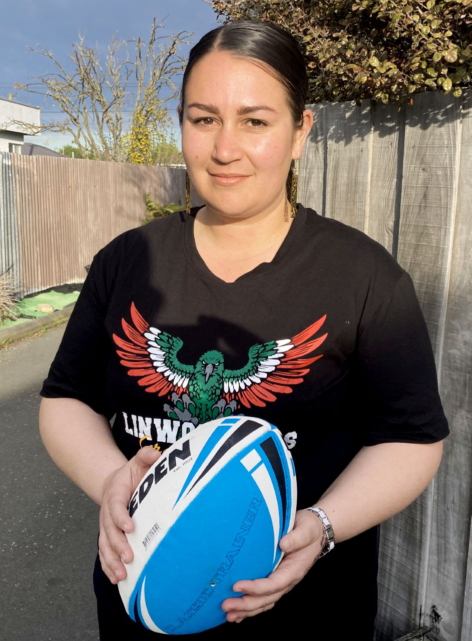 Hana Kakoi found it difficult to keep adults in line during the rugby league season. Photo: Chris...