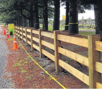The new fencing. Photo: Toni Williams