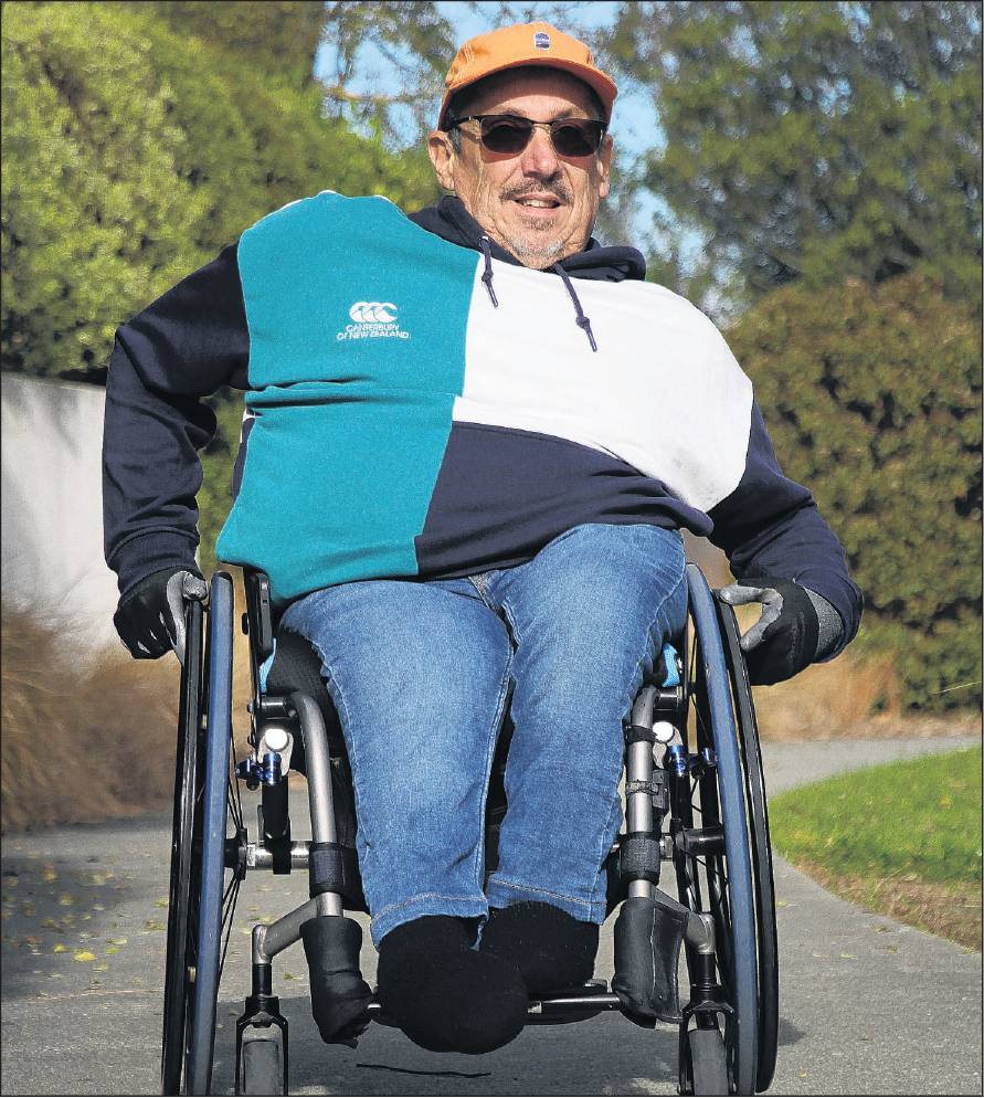 Rangiora Paralympian Evan Clulee raised funds to support the Heart Foundation. PHOTO: JOHN COSGROVE