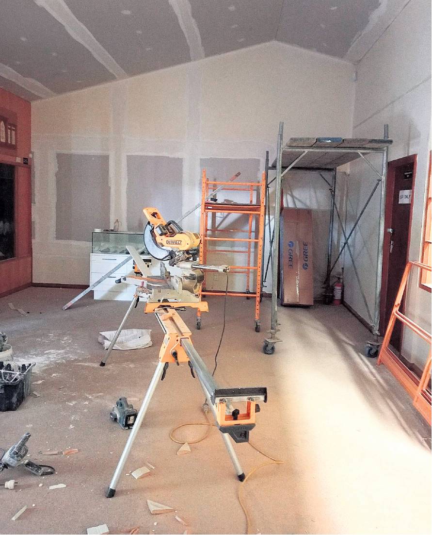 Renovations are under way at the Cheviot Museum. PHOTO: OLIVIA JUDD