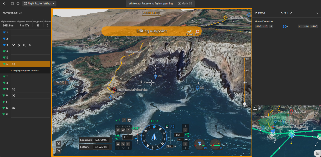 The drones are creating a 3D model of the Scarborough coastline, which could assist in future...