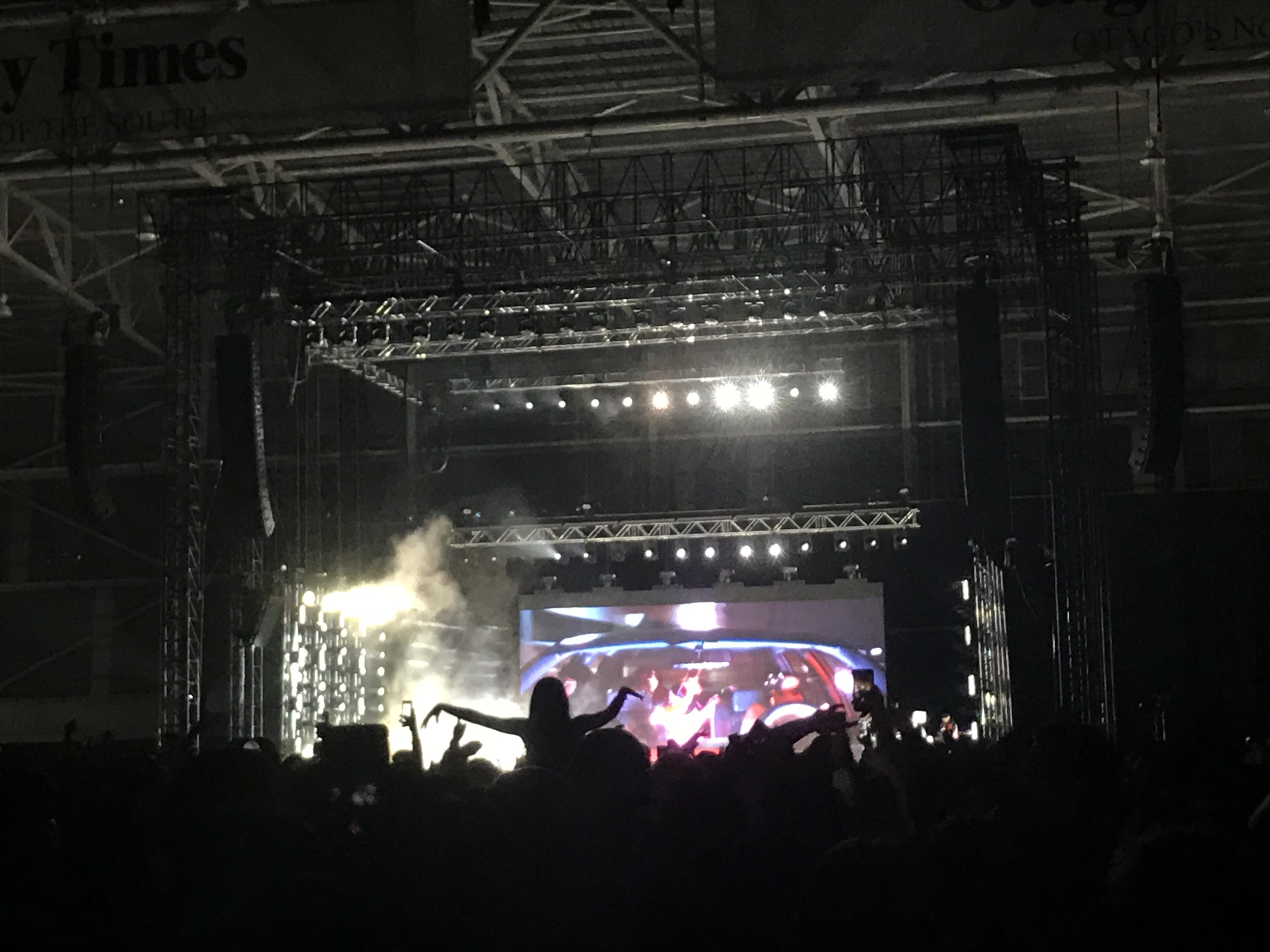Fans were on their feet from the first beat of Kendrick Lamar's set at Forsyth Barr Stadium on...