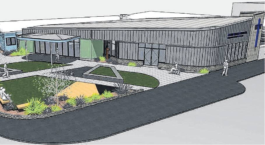An artist’s impression of the new $3 million John Knox Presbyterian Church and community centre....