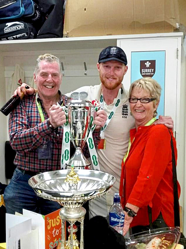 Gerard and Deborah Stokes with their son Ben. Photo: Ben Stokes / Instagram Photo: Supplied