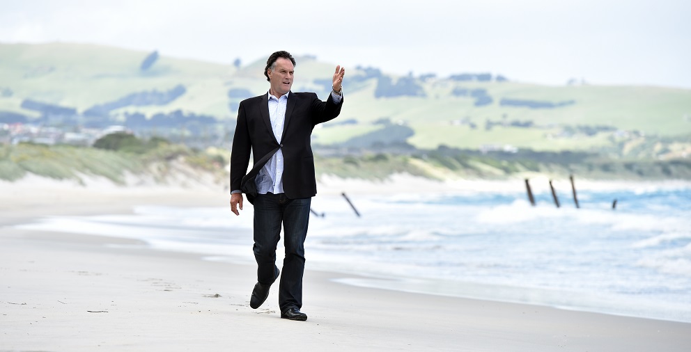 Councillor Jules Radich has advocated reinstating groynes at St Clair. Photo: Peter McIntosh