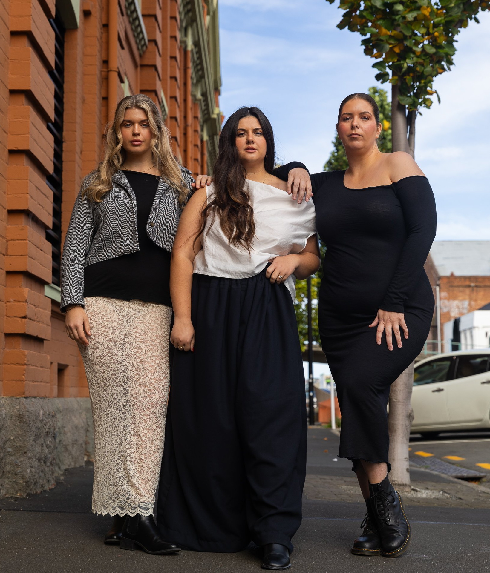 A campaign image from the Katherine Anne ‘‘Heritage’’ collection. Models: Claudia, Elina and...