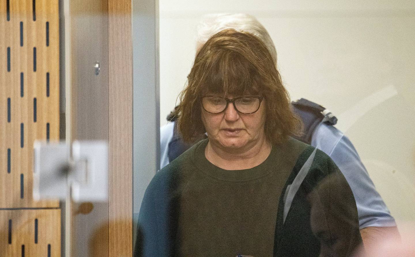 Rena Maloney appears in the Christchurch High Court charged with murdering Martin Orme Berry....