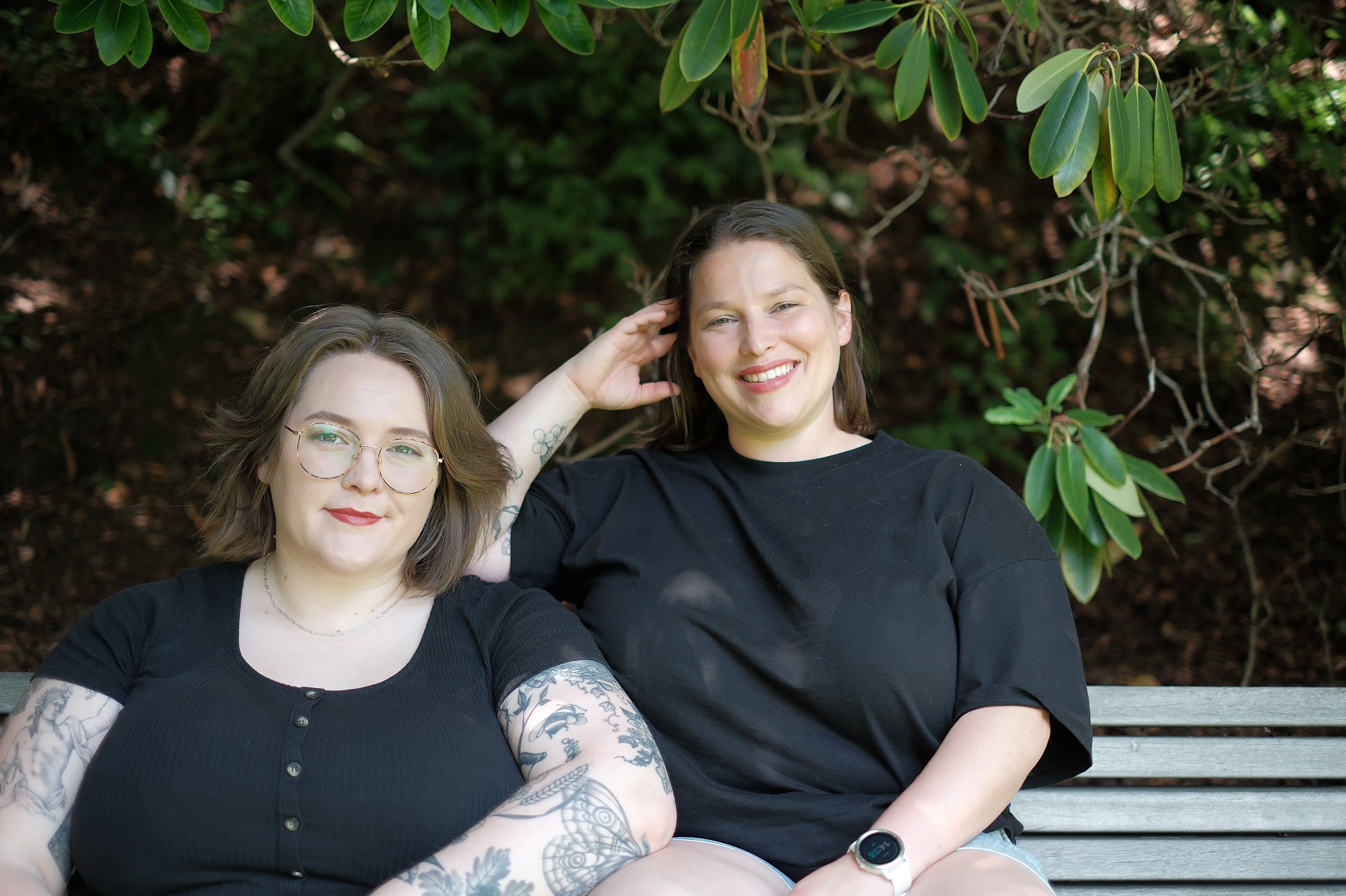 Baroness writers Bronwyn Wallace, left, and Marea Colombo. Photo: Katy Lockwood