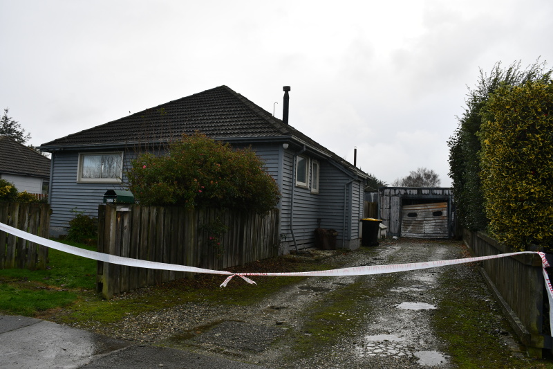 The fire at the house in Lawerence St, Gore, is being treated as suspicious. Photo: Gemma Sinclair