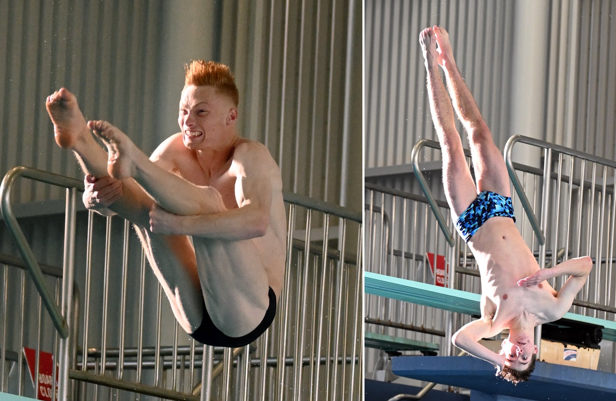 Liam Stone (left) and Fraser Tavener are returning to Moana Pool for the champs. PHOTOS STEPHEN...