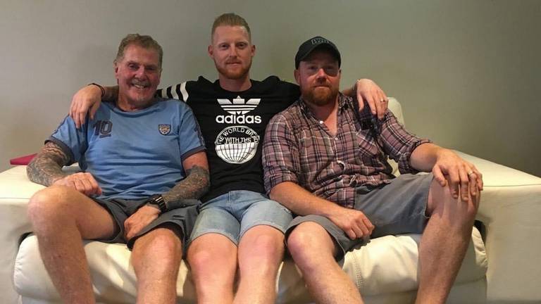 Ged Stokes with sons Ben and James. Photo: Supplied via NZH