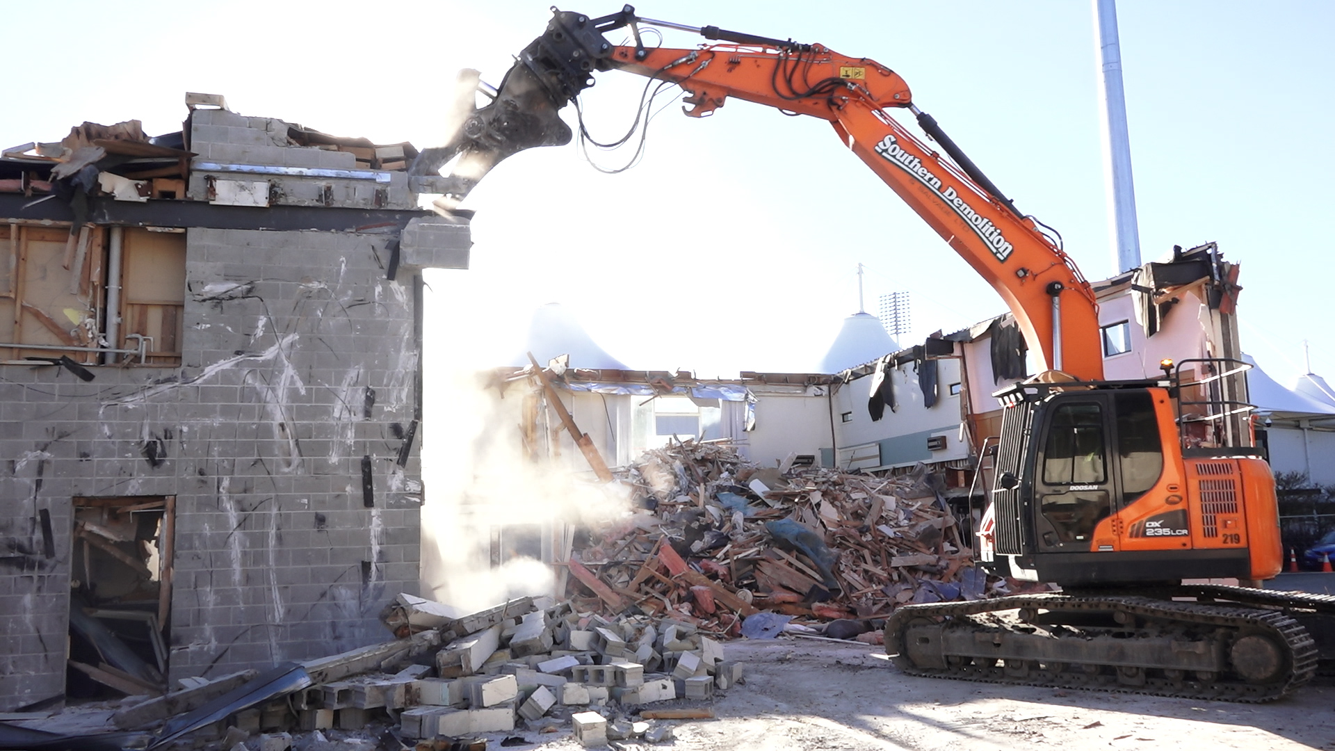 Work is under way on the demolition of the Hagley Sports Centre, formerly known as the...