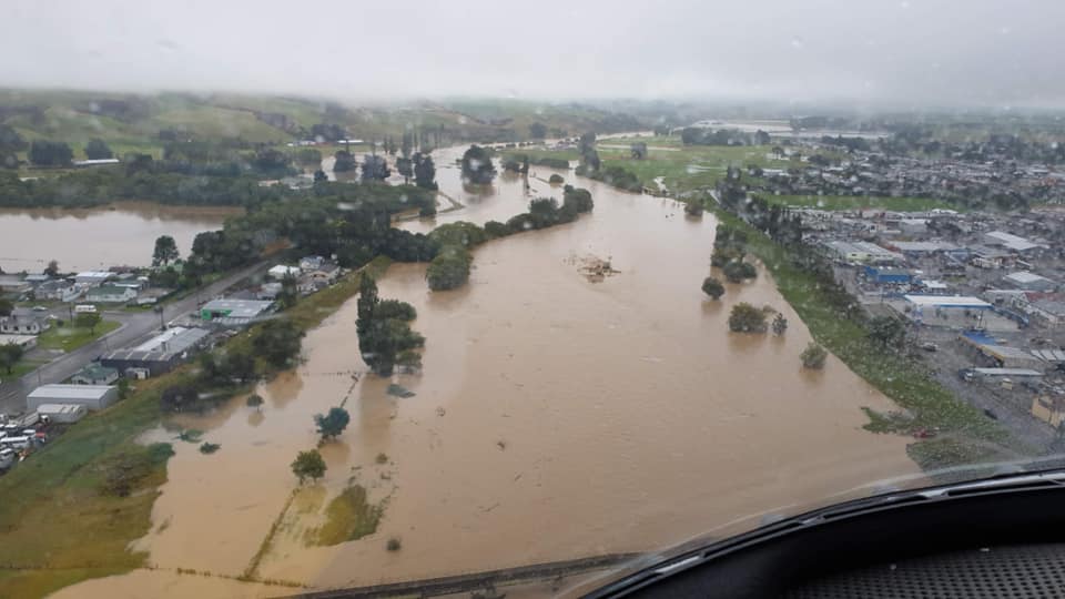 The Mataura River going through Gore. Photo: Suuplied/High Country Helicopters
