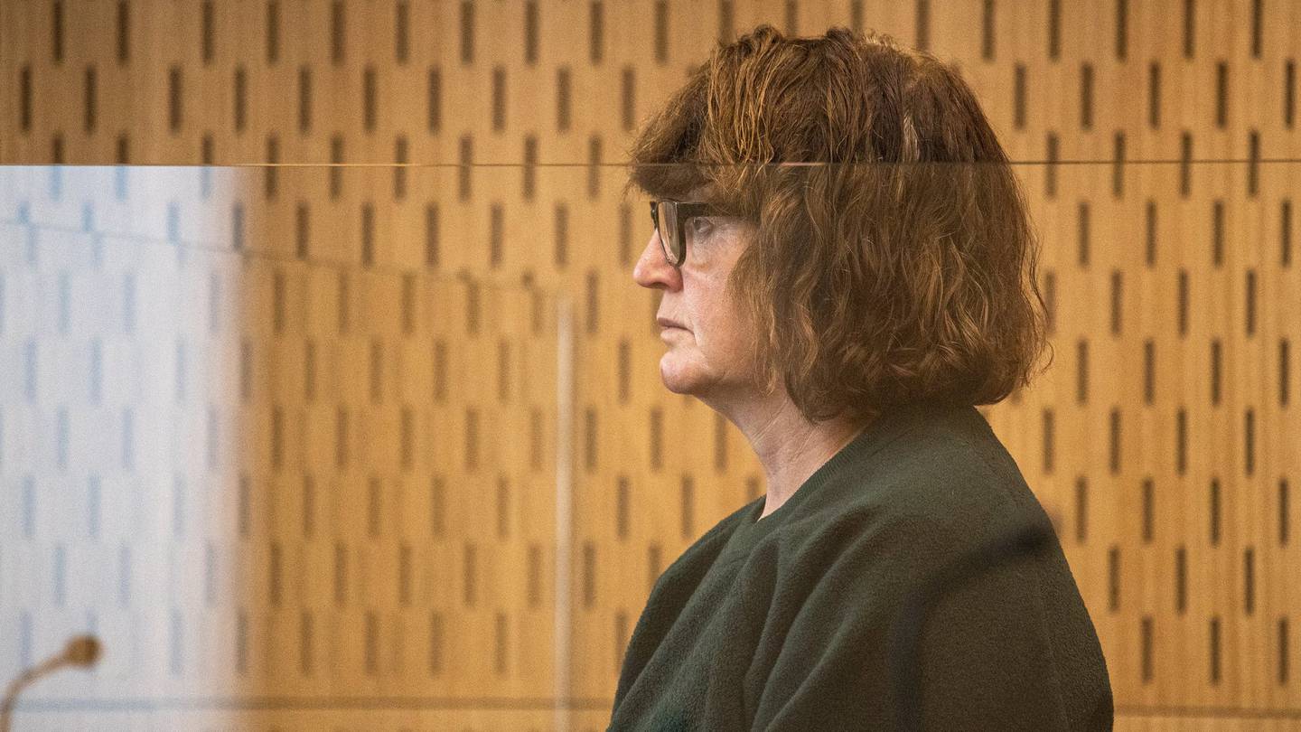 Rena Maloney appears in the Christchurch High Court charged with murdering Martin Orme Berry....