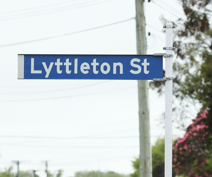 In 2018, a sign on Lyttelton St also failed to display the port town’s name correctly. Photo:...