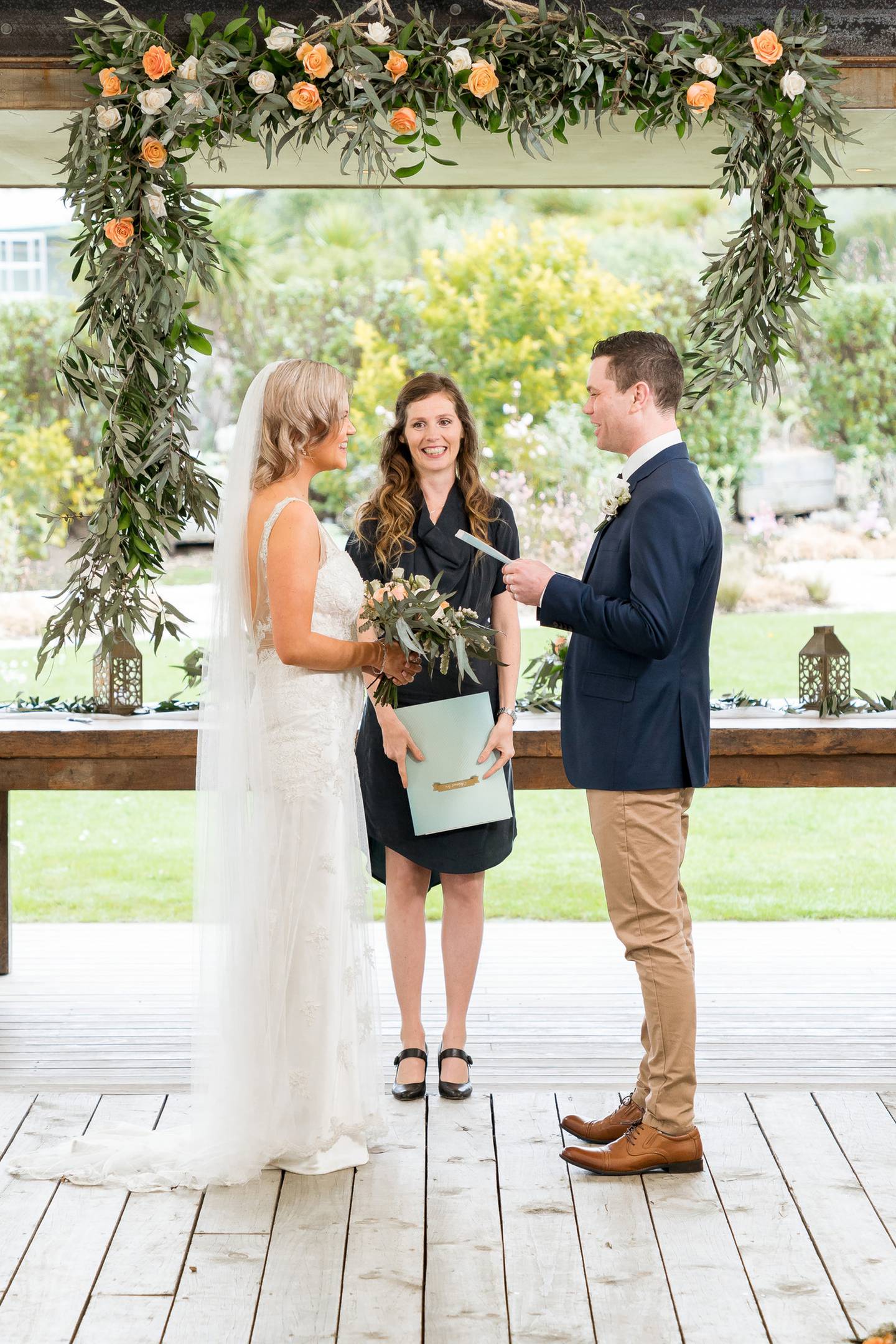 Brett and Angel are one of only two MAFS couples to survive the reality show. Photo: Three