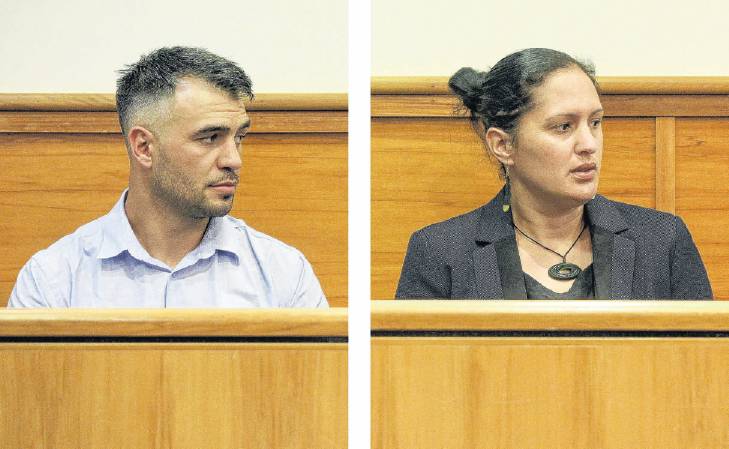 Tyson Sykes and Melissa-Mae Ruru appear for sentencing in the Rotorua District Court yesterday....