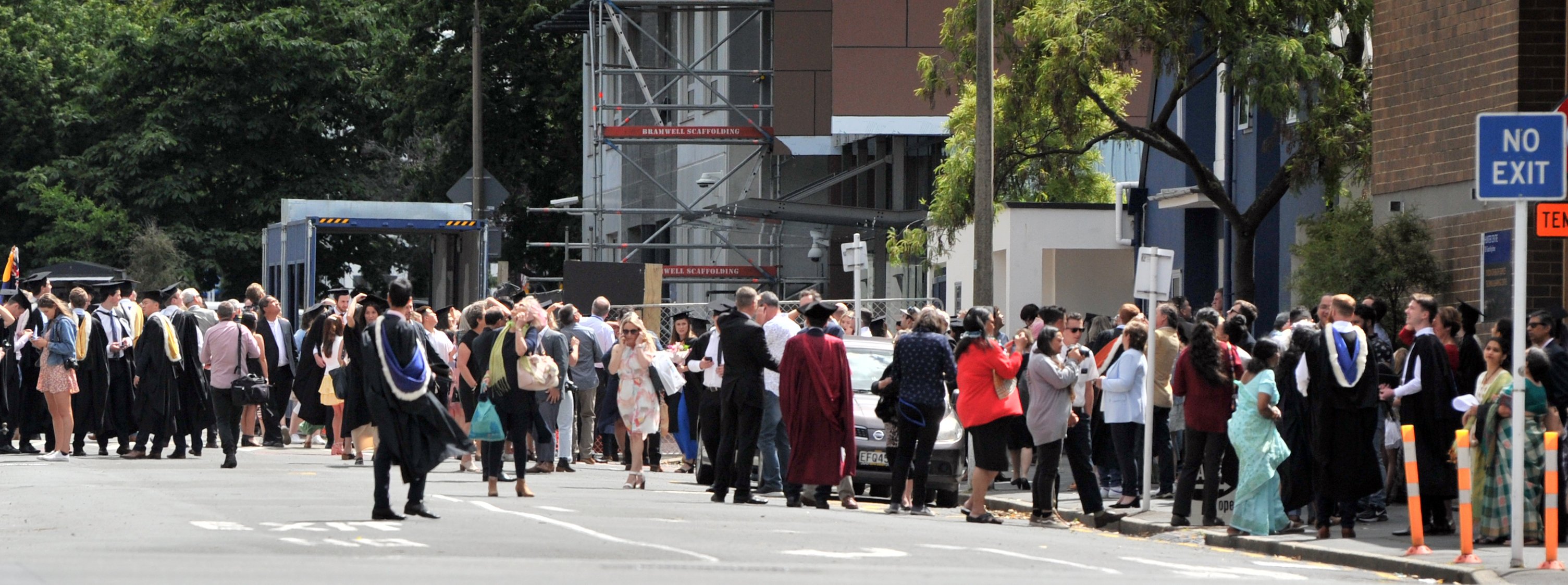 Graduands were told this morning the ceremonies would be postponed despite Otago University...