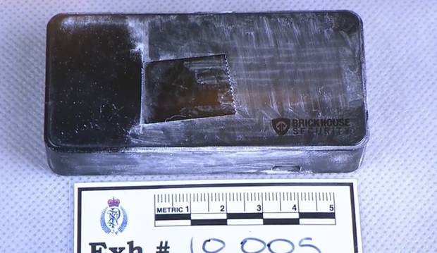The BrickHouse Security covert camera which was found in the bathroom. Photo: NZ Police