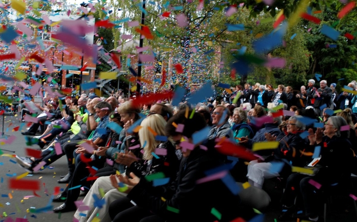 The NZ Masters Games 2018 opening ceremony in Dunedin. (Photo: Brigitte Van Gessel/CMGSport)