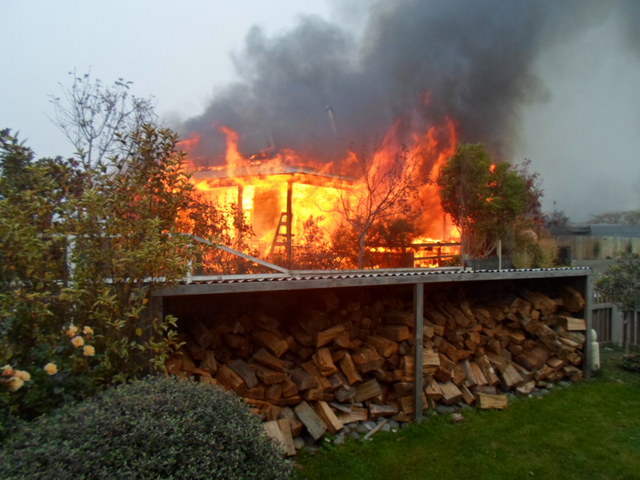 The Riverside Village home was destroyed by the deliberately lit blaze. PHOTO: SUPPLIED