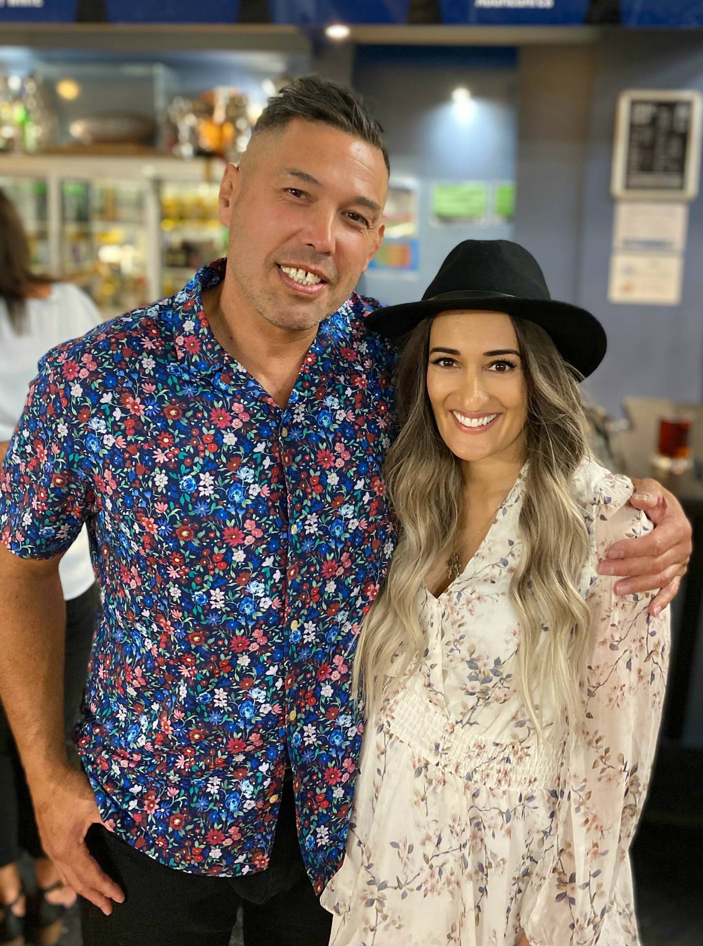 Sophia Perera with husband Cam Warren. Photo: Supplied