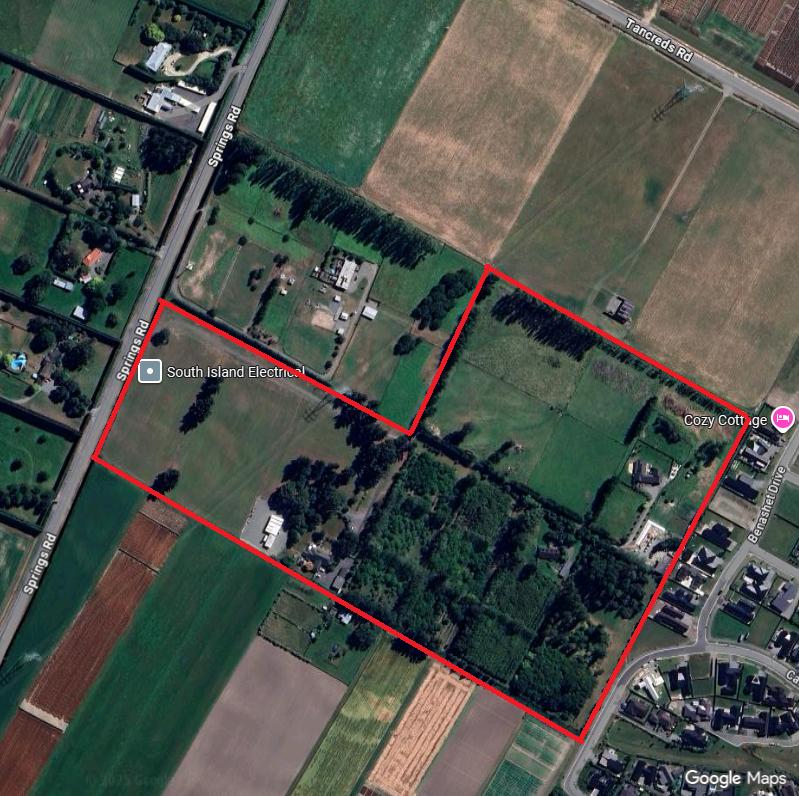 In July, the proposal was cut back to 15ha after another land owner dropped out of the rezone...