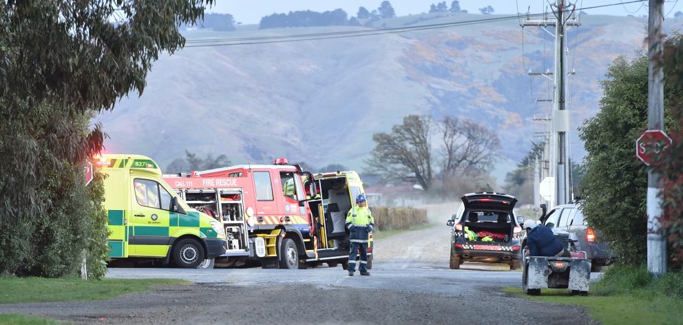 This photo, taken by the Otago Daily Times on the day of the crash, was used at trial to show the...
