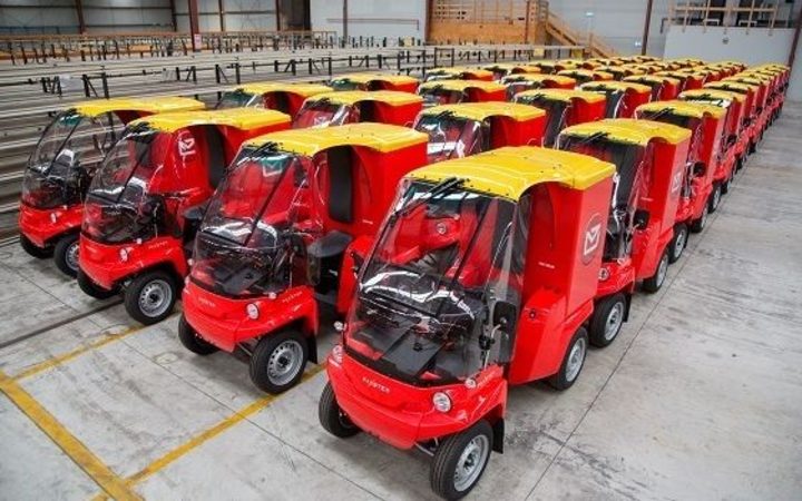 The fleet of Paxster vehicles were rolled out last year. Photo: New Zealand Post