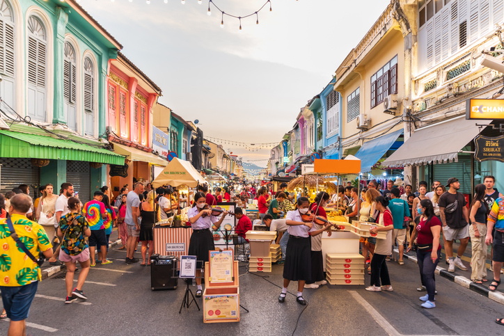 A street in Phuket, where a New Zealand woman was found dead in her hotel room. Photo: Getty Images