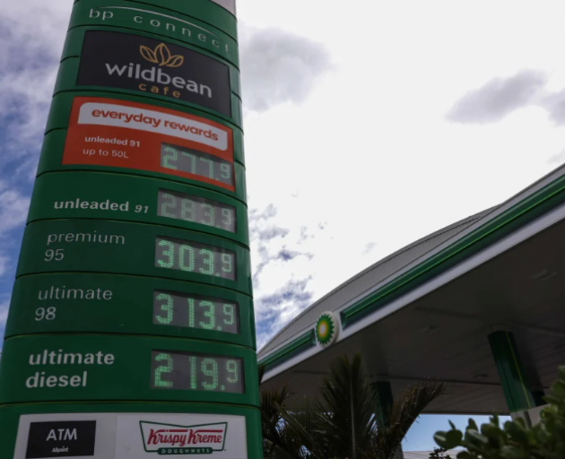 Petrol prices in New Zealand have risen over $3 a litre at the pump. Photo: RNZ 