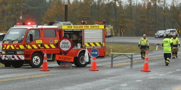 The crash happened about 10.30am today on State Highway 1. Photo via NZ Herald