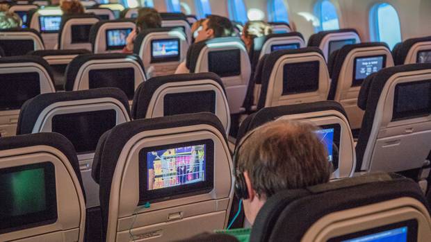 Economy class on a Boeing 787-9 Dreamliner. Photo: NZ Herald