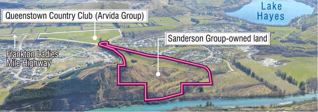 Queenstown Country Club developer Sanderson Group has retained the southern portion of...