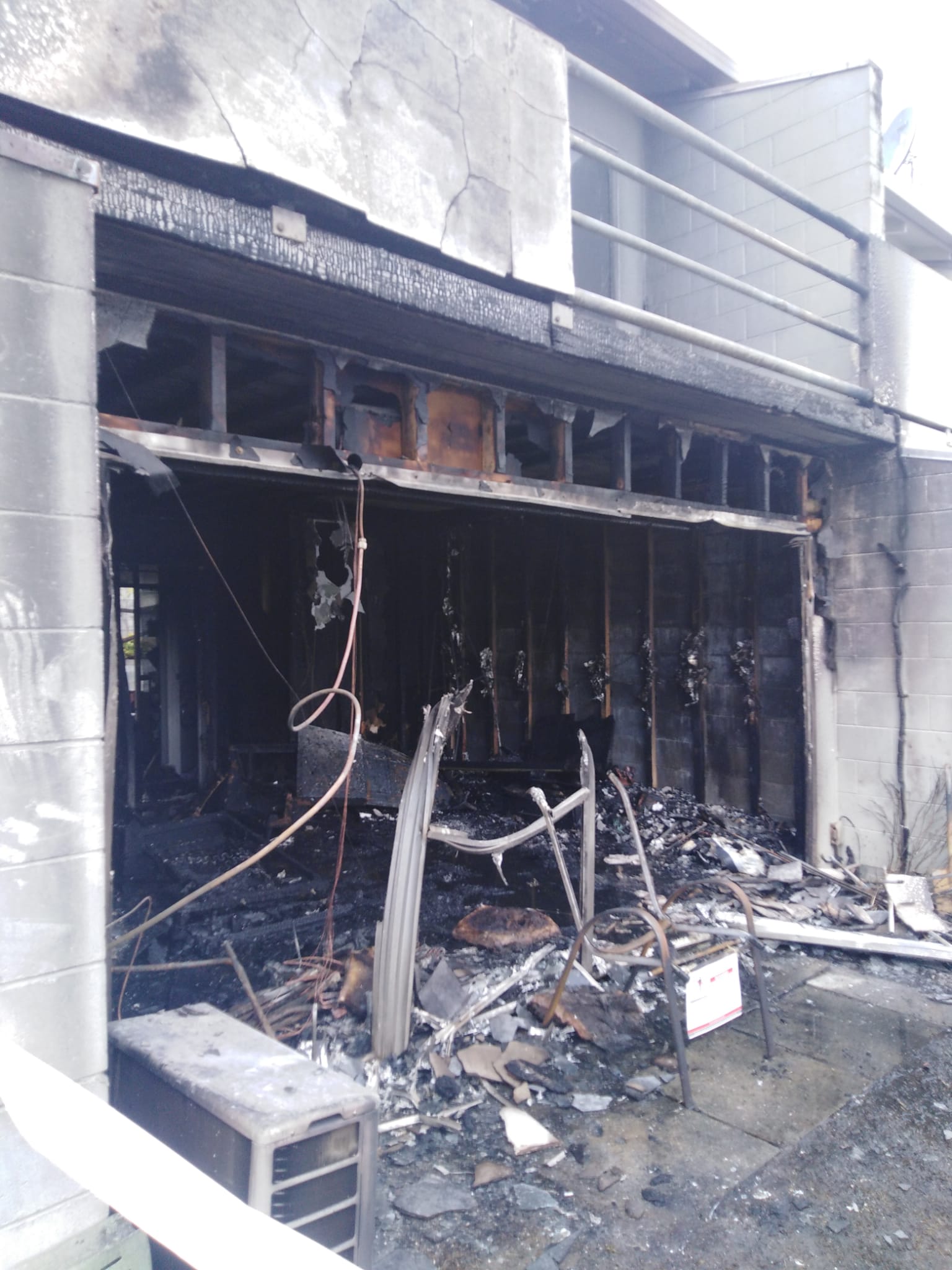 The unit was gutted by the blaze. Photo: Supplied