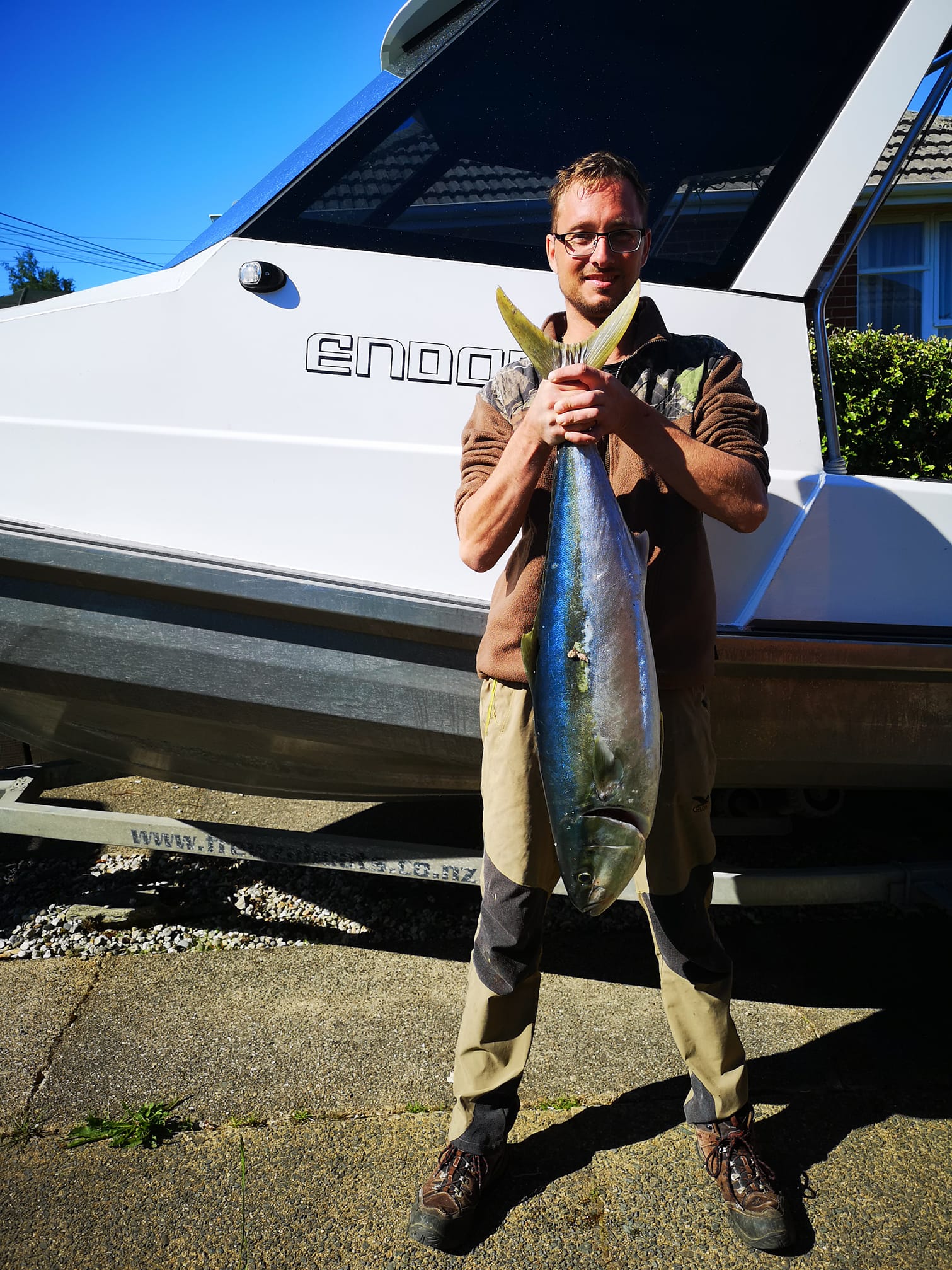 Dunedin man Richard Mountain caught this 10.2kg  kingfish after earlier witnessing a pod of orca...