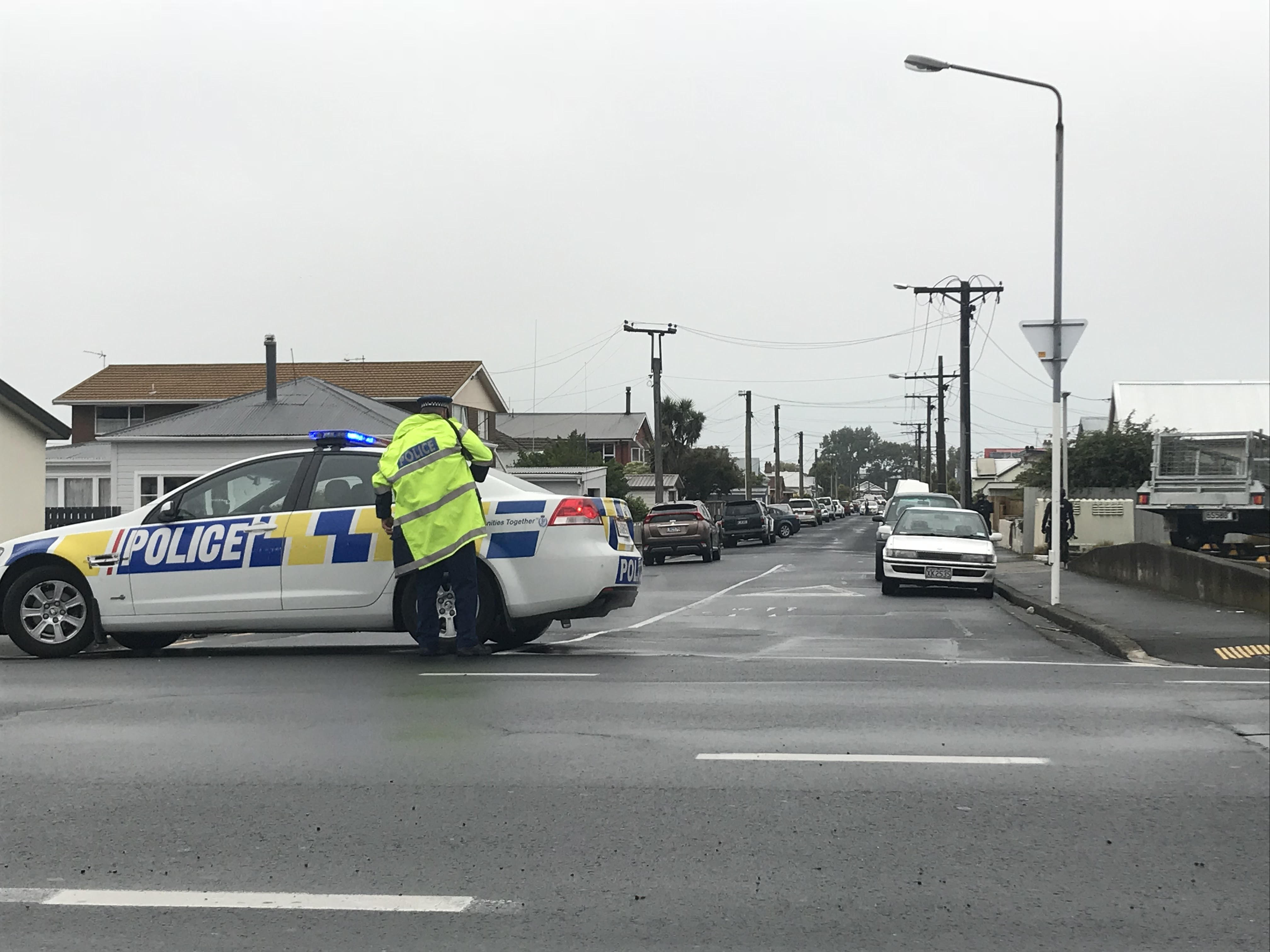 The street was blocked off at both ends: Photo: Daisy Hudson