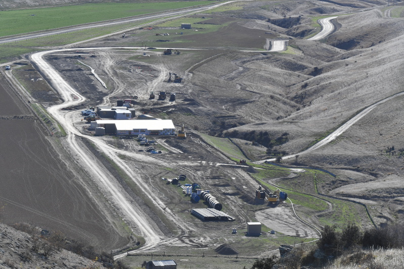 Infrastructure being developed below the Santana Bendigo Ophir gold project. PHOTO STEPHEN JAQUIERY