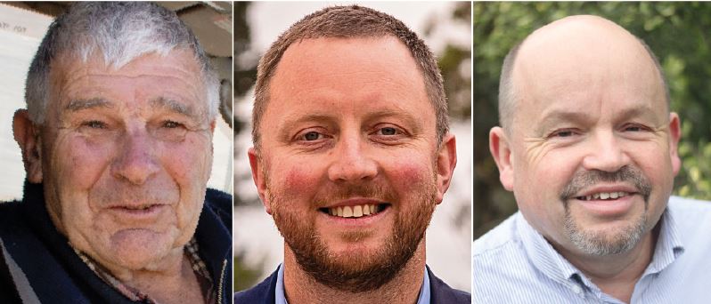 Bill Woods, Sam Broughton and Calvin Payne will vie for the mayoralty in October’s local body...