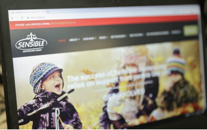The Sensible Sentencing Trust website. Photo: RNZ The Sensible Sentencing Trust website. Photo: RNZ