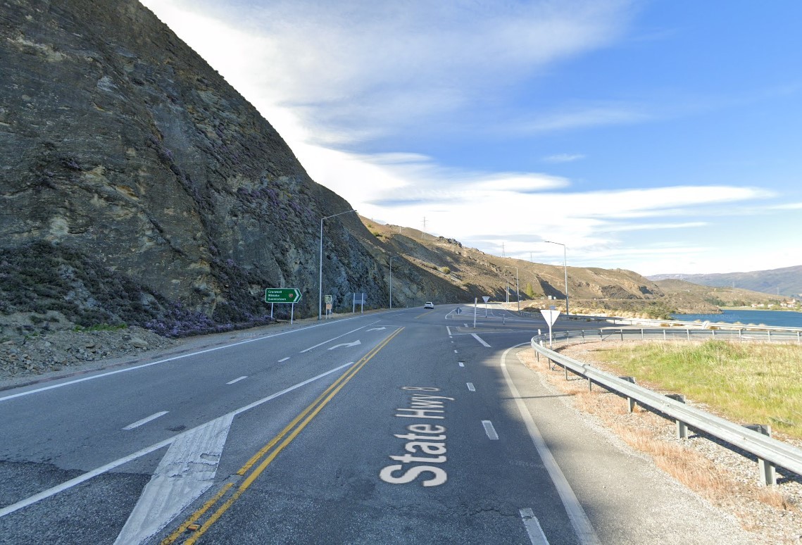 The SH8/8B intersection near Dead Mans Point where road resurfacing is scheduled for February....