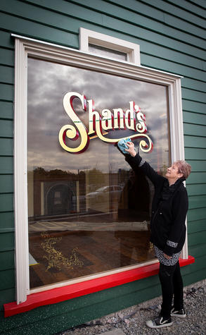 Anna Crighton at the Shand's building now on Manchester St. Photo: Martin Hunter