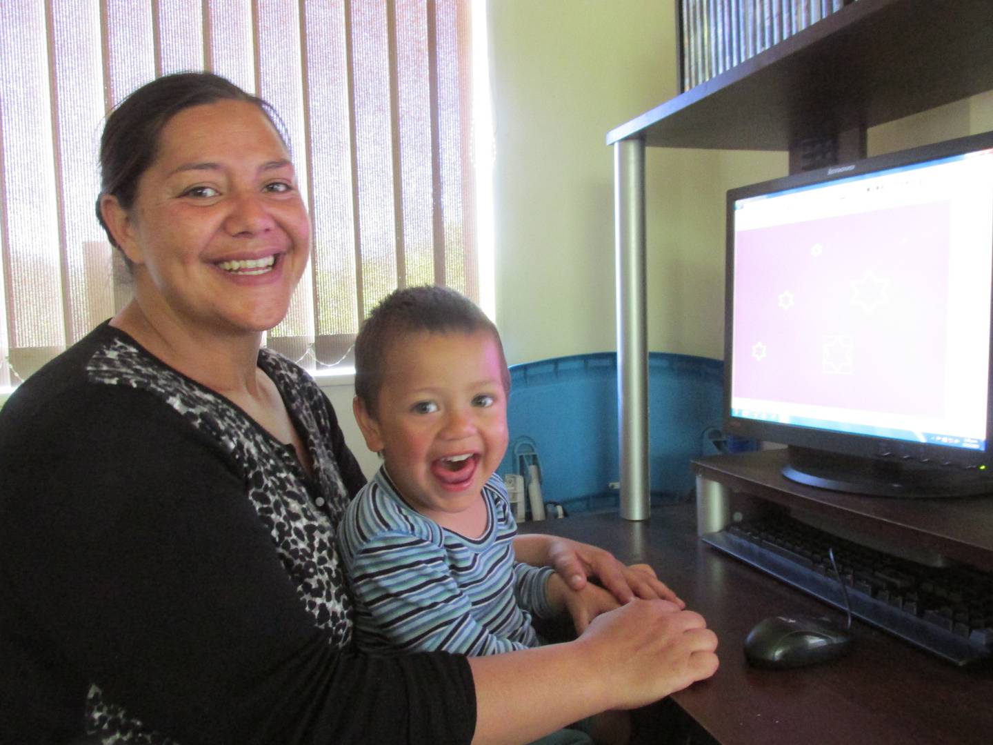 Taupō mother Jennifer Allison, pictured in 2016 with son Atreyu (then 4), got online through the...