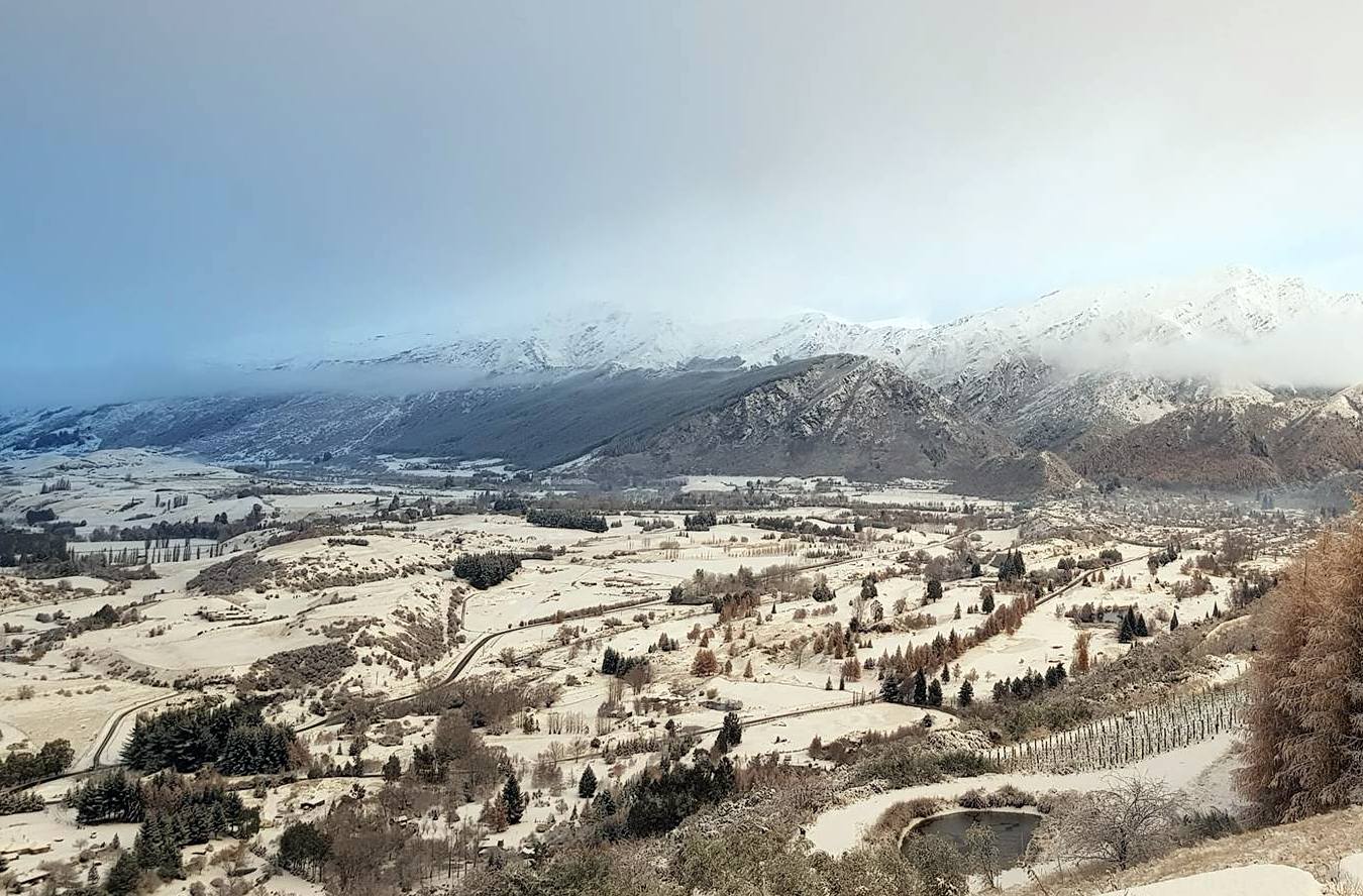 Arrowtown woke to a dusting of snow this morning. Photo: Jeremy Carey-Smith