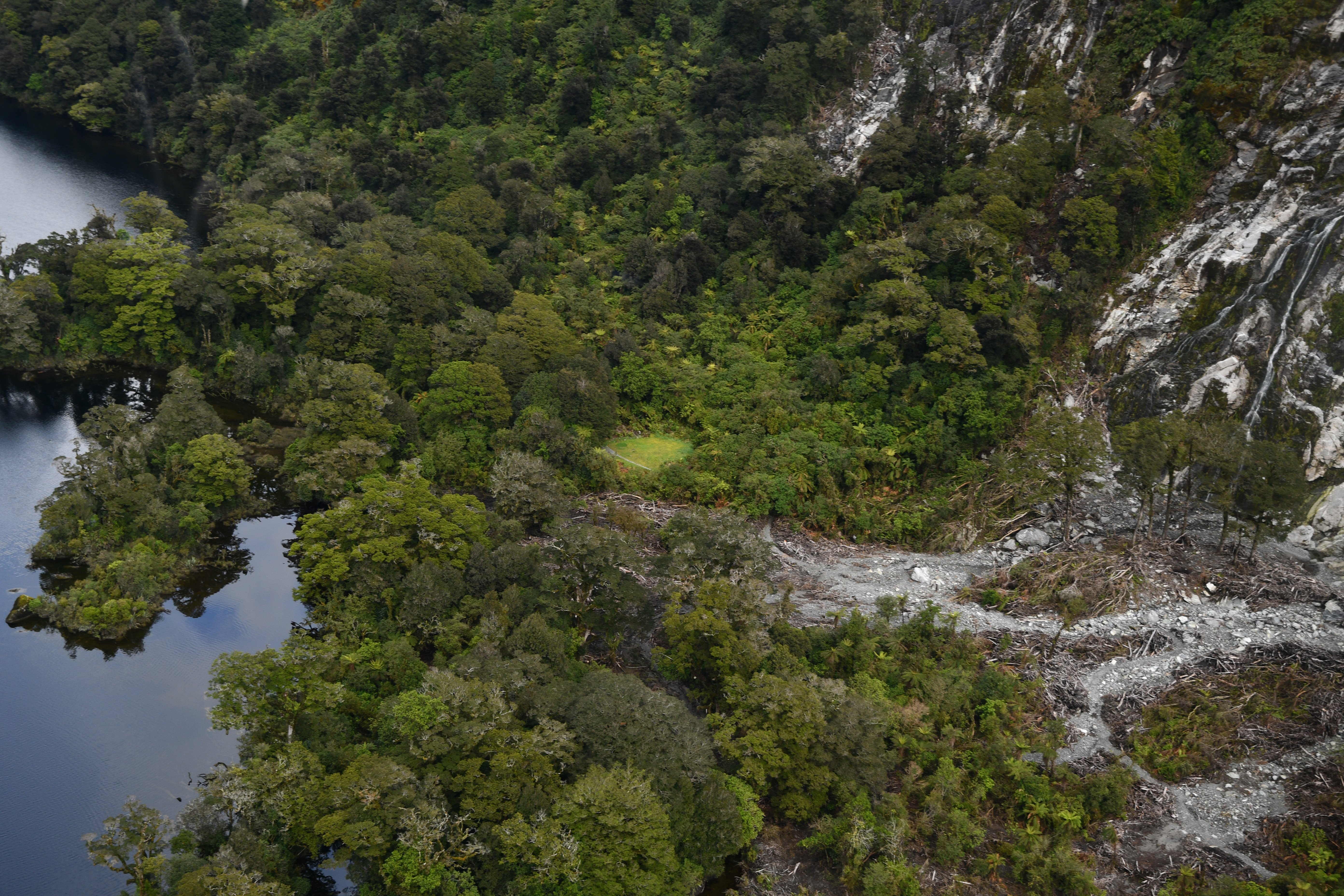 More than 78 tracks on public conservation land were damaged — including in slips like this —...