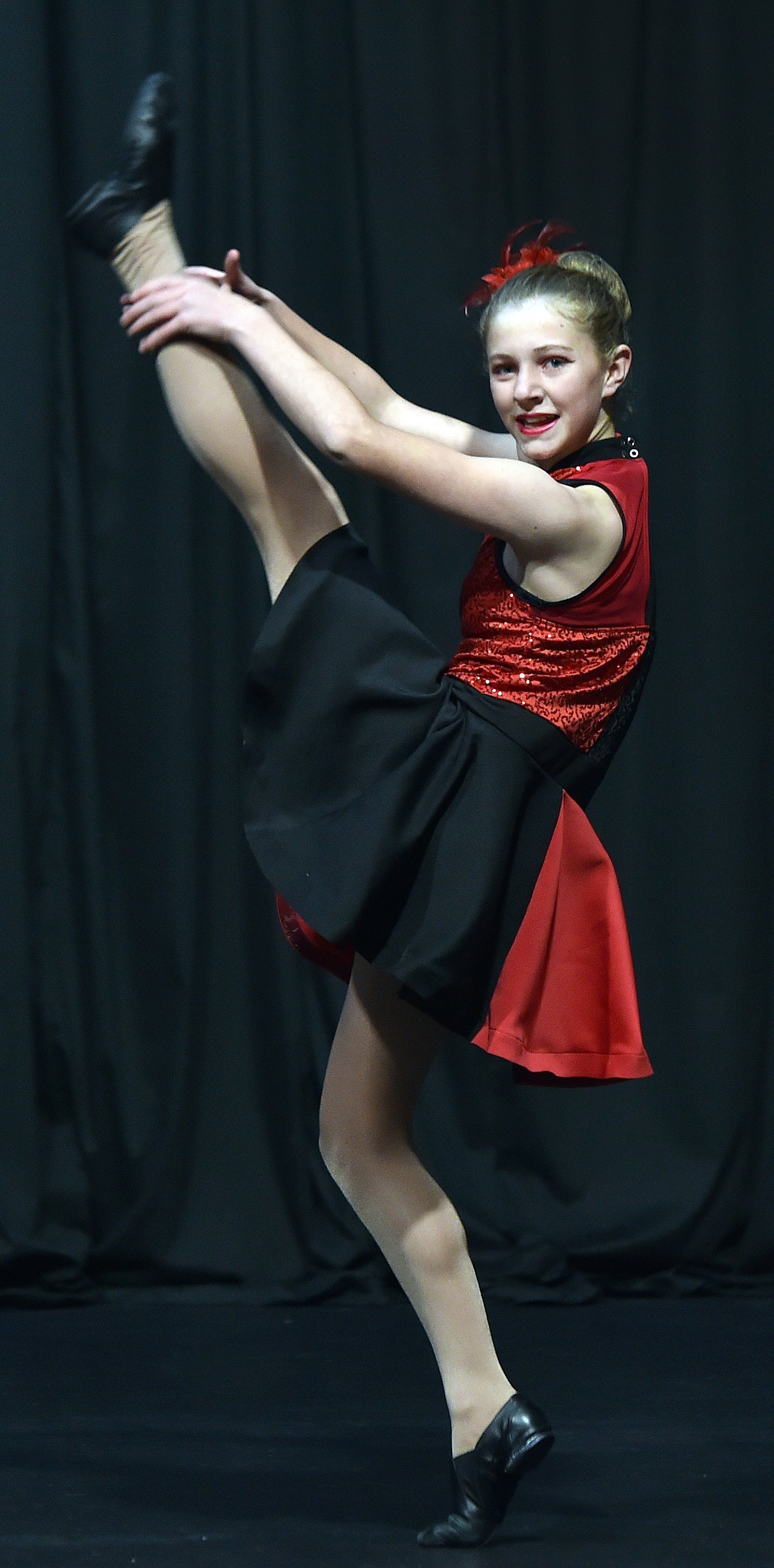 Elizabeth Pell competes in the Modern Jazz 12 and 13 years at the Dunedin Performing Arts...