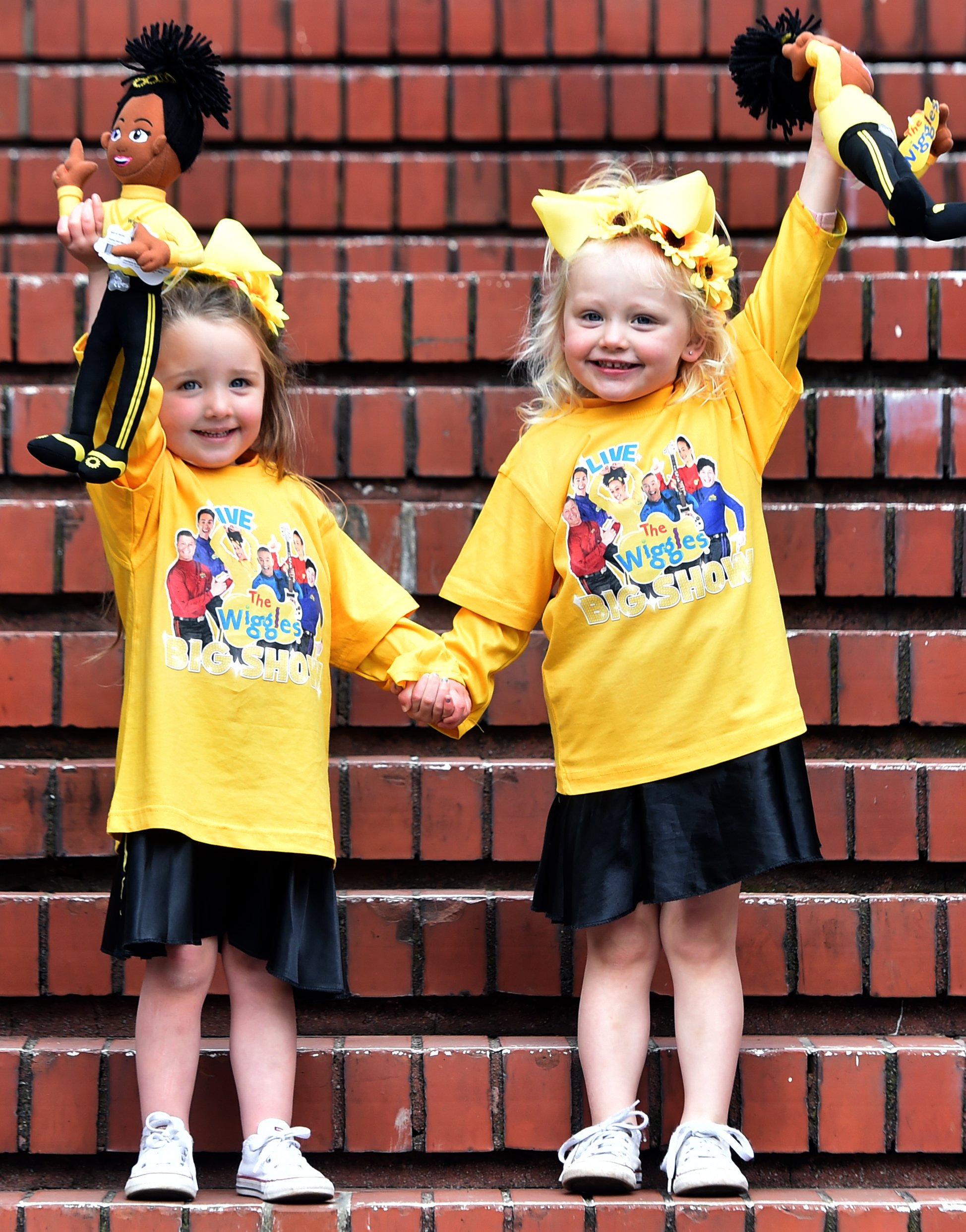 Harper Cook and Addisyn Butt were among The Wiggles fans at the sold-out Du...