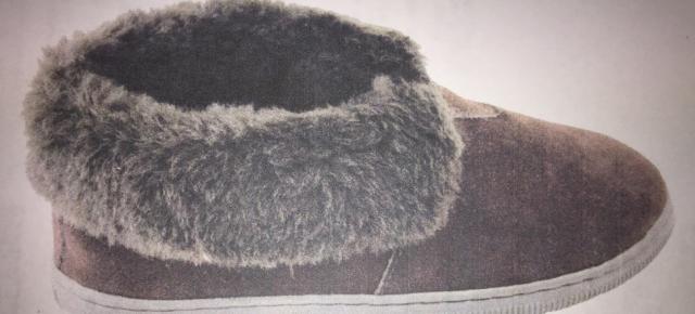 An image of the slippers worn by Gordon Mclean. Photo: Police